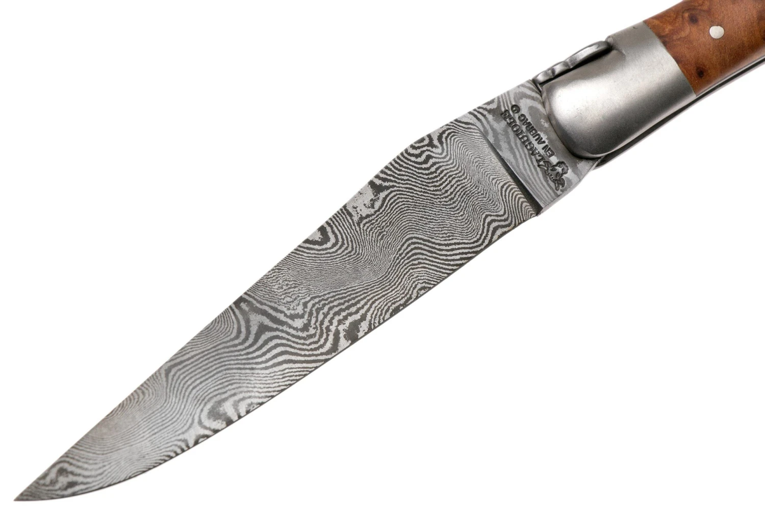 Laguiole En Aubrac 12 Cm Balbach Damast, Thuya Wood L0212THI/FDBB1 Laguiolemesser 3 Laguiole En Aubrac 12 Cm Balbach Damast, Thuya Wood L0212THI/FDBB1 Laguiolemesser – Bild 3