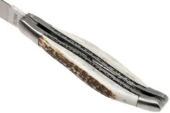 Laguiole En Aubrac 12cm Double Plates, Stag Horn Handgefeilt, L0712BCI/FSB1 -Schnitt Pro Verkäufe AUL0712BCI FSB1 05 laguiole en aubrac