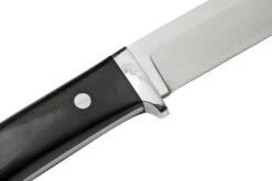 Bark River Classic Drop Point Hunter CPM S45VN Black Canvas Micarta, Feststehendes Messer -Schnitt Pro Verkäufe BRK02 176BCM 05 barkriver