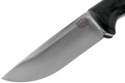 Bark River Bravo 1 LT CPM 3V Rampless, Schwarzes Canvas Micarta, Braune Scheide -Schnitt Pro Verkäufe BRK07 126BRKC RS 03 bark river knives v202107