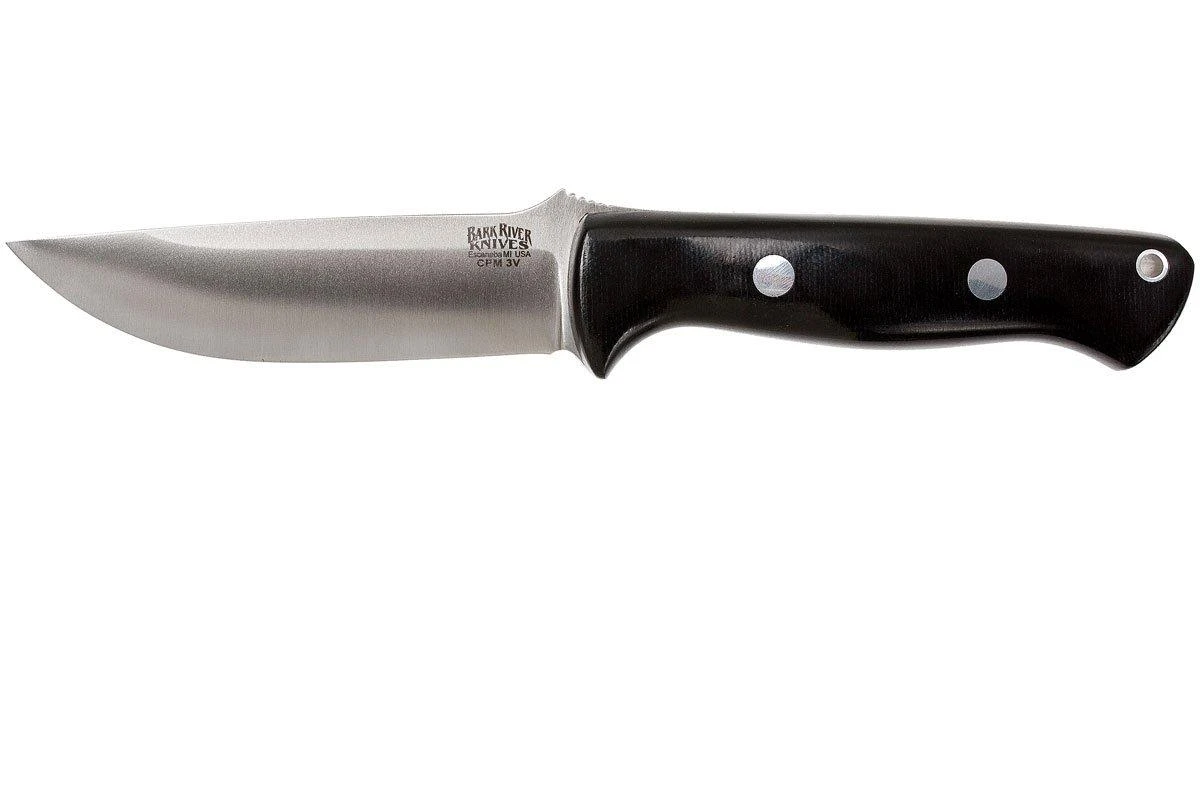 Bark River Bravo 1 LT CPM 3V, Schwarzes Canvas Micarta, Braune Scheide 1 Bark River Bravo 1 LT CPM 3V, Schwarzes Canvas Micarta, Braune Scheide