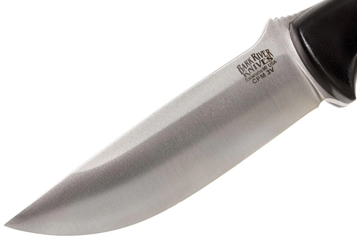 Bark River Bravo 1 LT CPM 3V, Schwarzes Canvas Micarta, Braune Scheide 3 Bark River Bravo 1 LT CPM 3V, Schwarzes Canvas Micarta, Braune Scheide – Bild 3