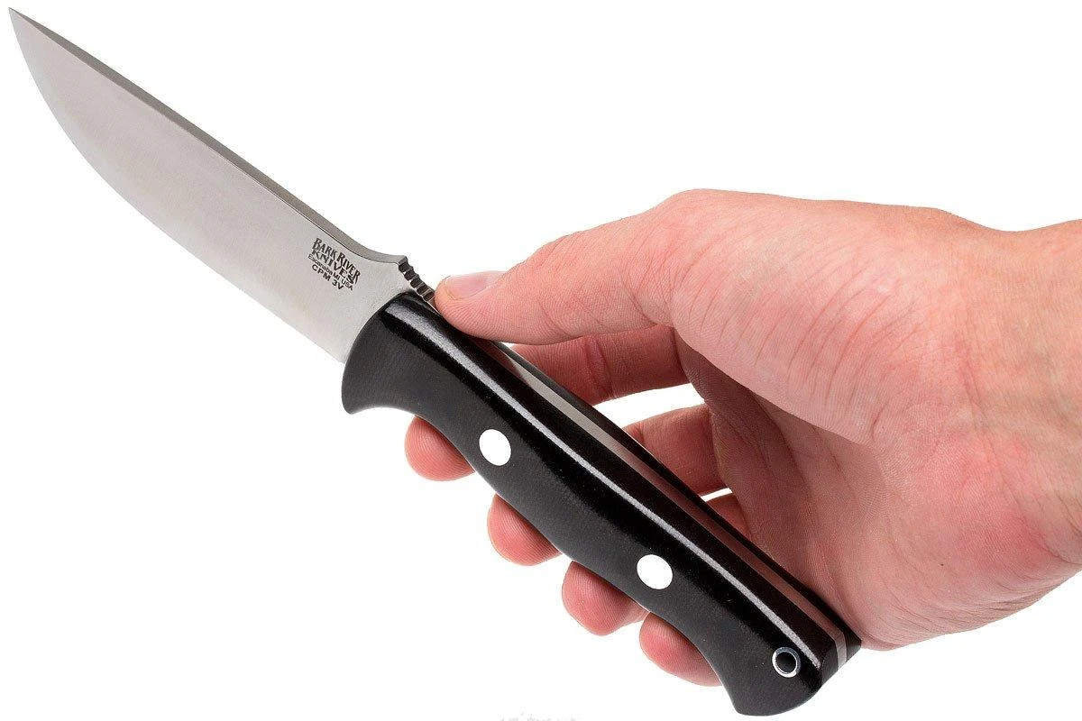 Bark River Bravo 1 LT CPM 3V, Schwarzes Canvas Micarta, Braune Scheide 6 Bark River Bravo 1 LT CPM 3V, Schwarzes Canvas Micarta, Braune Scheide – Bild 6