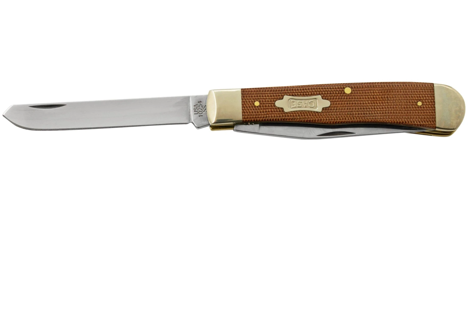 Case Trapper, Smooth Natural Canvas Micarta, 23690, 10254 SS, Taschenmesser 1 Case Trapper, Smooth Natural Canvas Micarta, 23690, 10254 SS, Taschenmesser