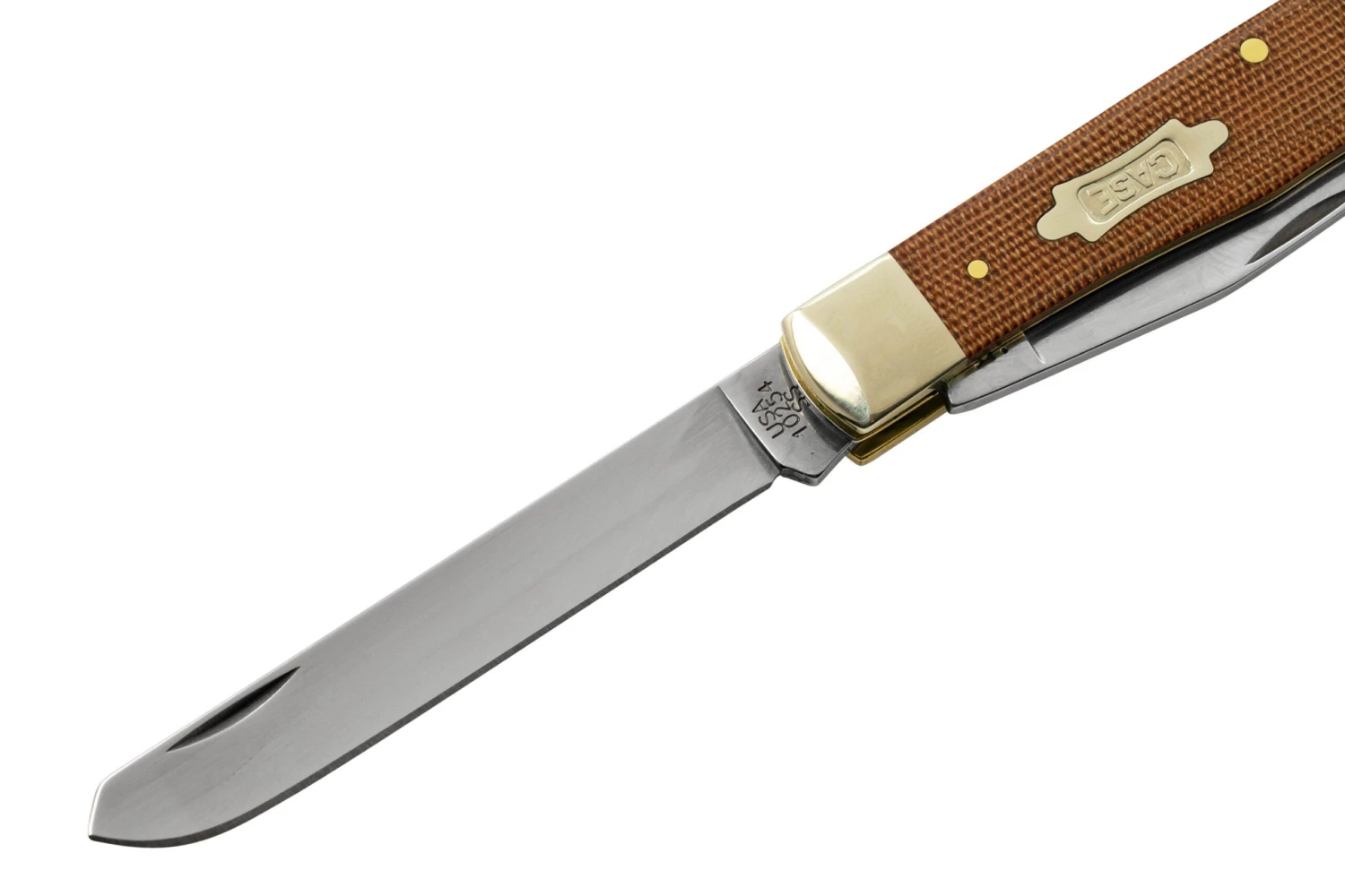 Case Trapper, Smooth Natural Canvas Micarta, 23690, 10254 SS, Taschenmesser 3 Case Trapper, Smooth Natural Canvas Micarta, 23690, 10254 SS, Taschenmesser – Bild 3