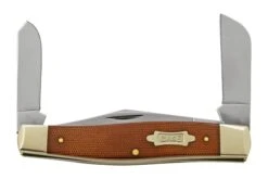 Case Large Stockman Natural Canvas Micarta, 23693, 10375 SS, Taschenmesser -Schnitt Pro Verkäufe CE23693 06 case