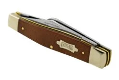 Case Large Stockman Natural Canvas Micarta, 23693, 10375 SS, Taschenmesser -Schnitt Pro Verkäufe CE23693 07 case