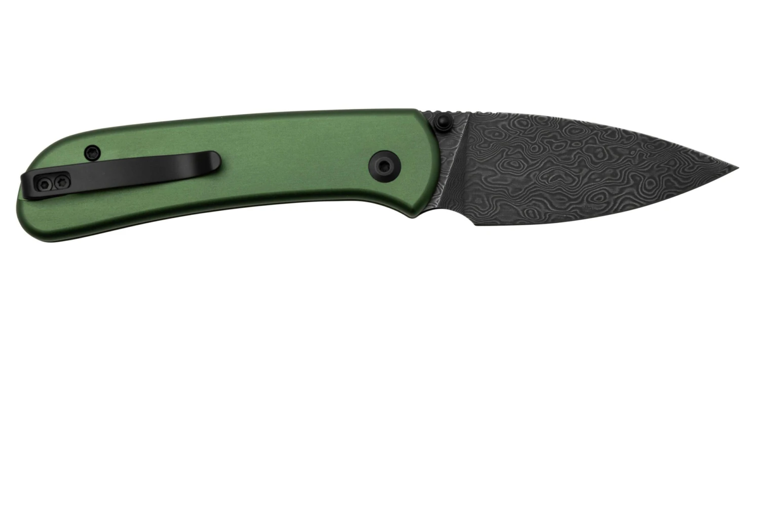 Civivi Qubit C22030E-DS1 Damascus Green Aluminium, Taschenmesser 2 Civivi Qubit C22030E-DS1 Damascus Green Aluminium, Taschenmesser – Bild 2