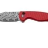 CIVIVI Stormhowl C23040B-DS1, Damascus, Milled Red Aluminum, Taschenmesser