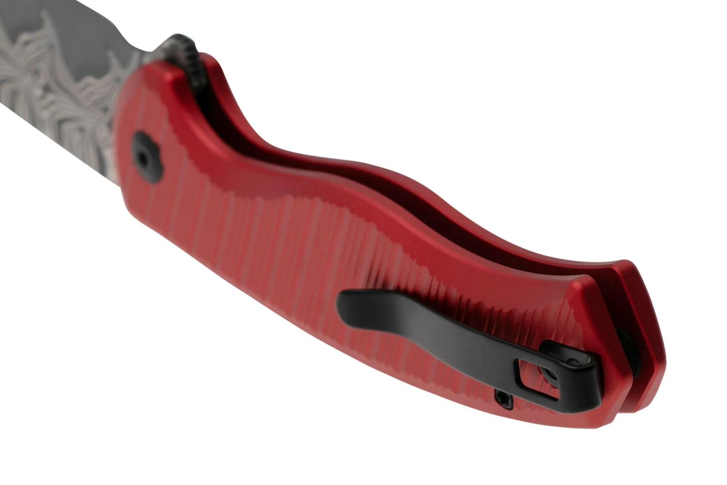 CIVIVI Stormhowl C23040B-DS1, Damascus, Milled Red Aluminum, Taschenmesser 4 CIVIVI Stormhowl C23040B-DS1, Damascus, Milled Red Aluminum, Taschenmesser – Bild 4