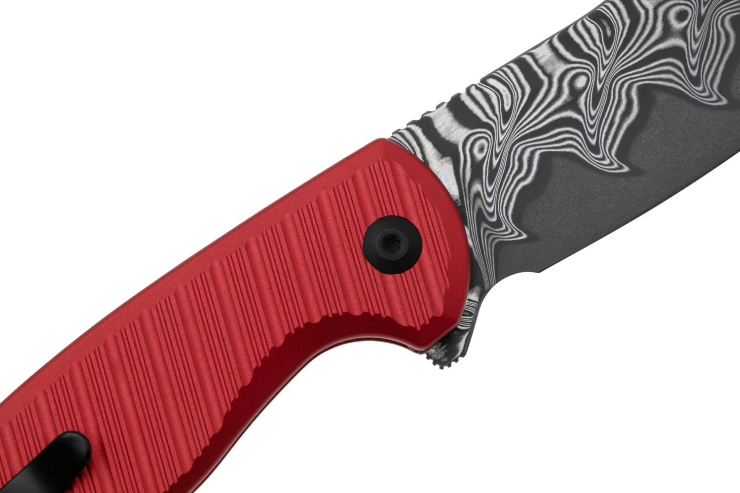 CIVIVI Stormhowl C23040B-DS1, Damascus, Milled Red Aluminum, Taschenmesser 5 CIVIVI Stormhowl C23040B-DS1, Damascus, Milled Red Aluminum, Taschenmesser – Bild 5