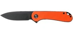 Civivi Elementum C907Y Schwarz, Orangefarbenes G10 Taschenmesser