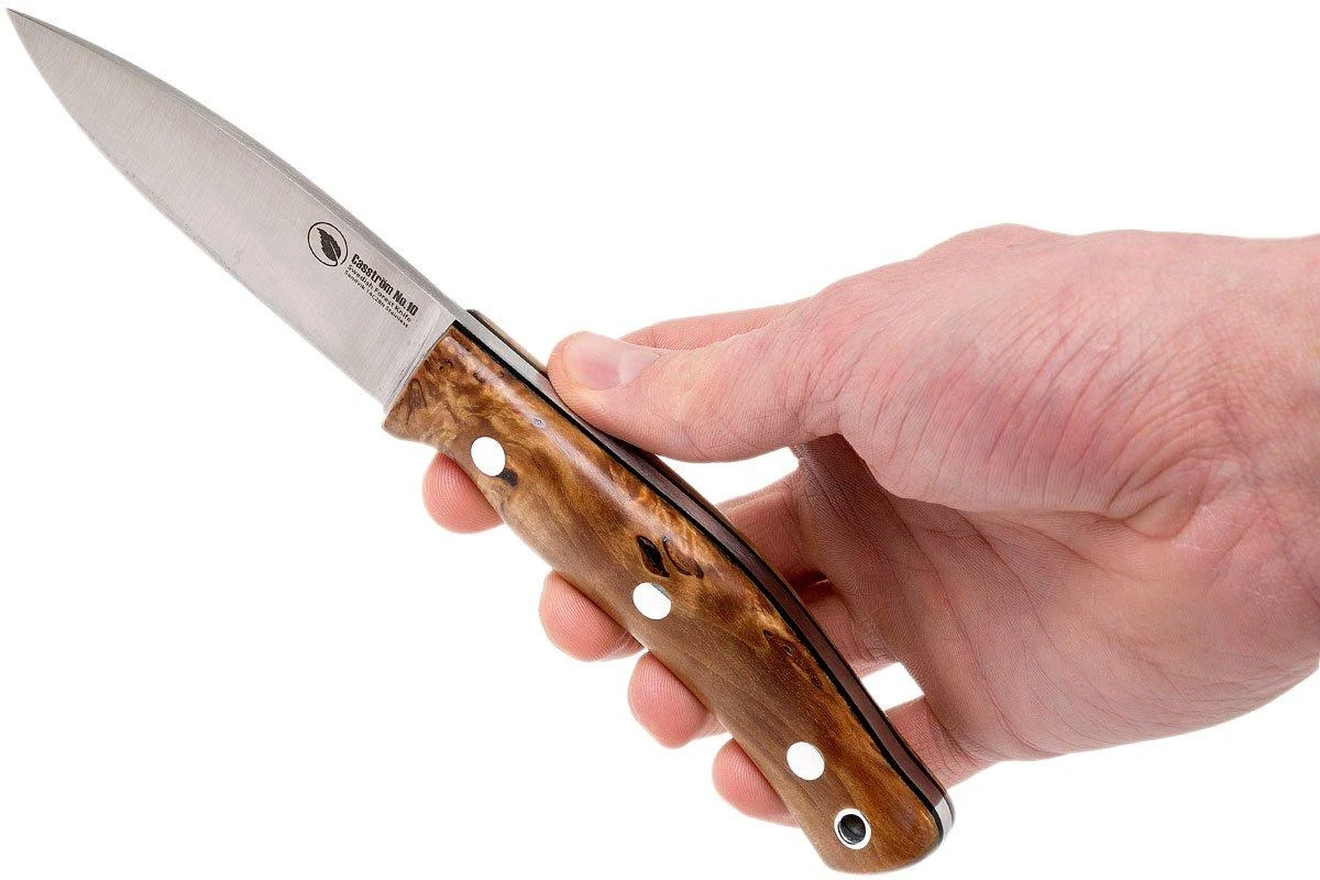 Casström No. 10 Swedish Forest Knife Curly Birch, 14C28N Flat Grind 13118 6 Casström No. 10 Swedish Forest Knife Curly Birch, 14C28N Flat Grind 13118 – Bild 6