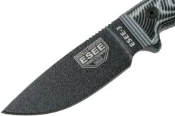 ESEE Model 3 Schwarze Klinge 3D Schwarz Graues G10 Survivalmesser 3PMB-002 Schwarze Scheide + Gürtelclip 9 ESEE Model 3 Schwarze Klinge 3D Schwarz Graues G10 Survivalmesser 3PMB-002 Schwarze Scheide + Gürtelclip -Schnitt Pro Verkäufe EE 3PMB 002 03 esee knives