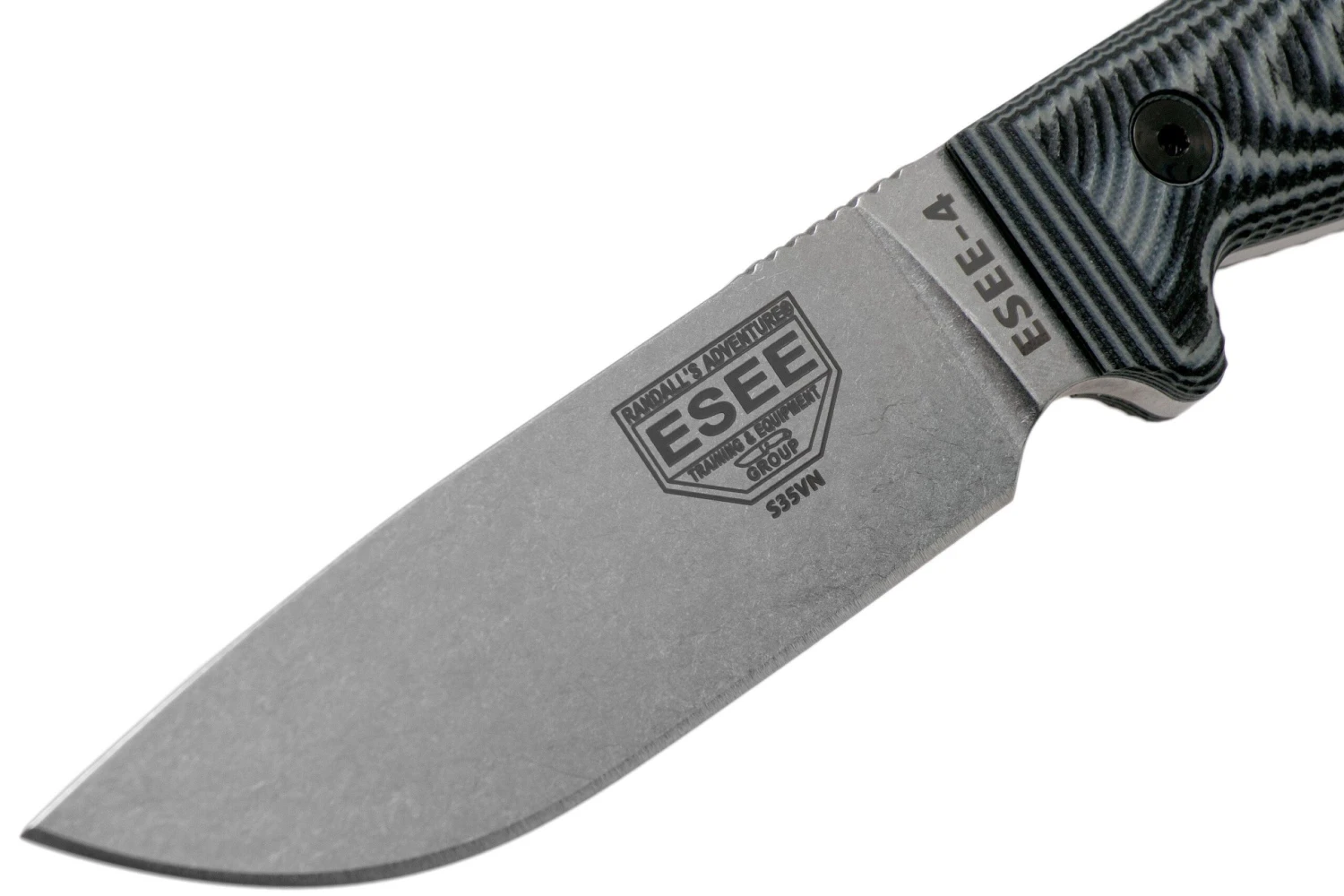 ESEE Model 4 Plain Edge S35VN, Schwarz Grauer G10 3D Griff 4P35V-002 Mit Scheide + Clip 3 ESEE Model 4 Plain Edge S35VN, Schwarz Grauer G10 3D Griff 4P35V-002 Mit Scheide + Clip – Bild 3
