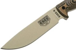 ESEE Model 6 Desert Tan Klinge 3D Kojoten-Schwarzes G10 Survivalmesser 6PDT-005 Schwarze Scheide + Klemmplatte 9 ESEE Model 6 Desert Tan Klinge 3D Kojoten-Schwarzes G10 Survivalmesser 6PDT-005 Schwarze Scheide + Klemmplatte -Schnitt Pro Verkäufe EE 6PDT 005 03 esee knives