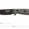 ESEE Model 3 Schwarze Klinge, Grauer Handgriff 3P-MB-B Mit Scheide + Clip Und MOLLE-back