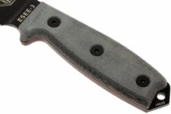 ESEE Model 3 Schwarze Klinge, Grauer Handgriff 3P-MB-B Mit Scheide + Clip Und MOLLE-back -Schnitt Pro Verkäufe EE ESEE 3P MB B 03 esee knives model 3 ee esee 3p mb b d3