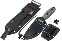 ESEE Model 3 Schwarze Klinge, Grauer Handgriff 3P-MB-B Mit Scheide + Clip Und MOLLE-back -Schnitt Pro Verkäufe EE ESEE 3P MB B 07 esee knives model 3 ee esee 3p mb b 07