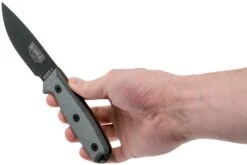 ESEE Model 3 Modifizierter Knauf Schwarze Klinge, Grauer Handgriff 3PM Mit Scheide + Clip -Schnitt Pro Verkäufe EE ESEE 3PM 05 esee knives