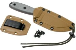 ESEE Model 3 Modifizierter Knauf Schwarze Klinge, Grauer Handgriff 3PM Mit Scheide + Clip -Schnitt Pro Verkäufe EE ESEE 3PM 06 esee knives