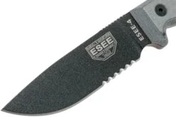 ESEE Model 4 Gezackte Klinge, Grauer Handgriff 4S-MB-B Mit Schwarzer Messerscheide + Clip Und MOLLE-back 10 ESEE Model 4 Gezackte Klinge, Grauer Handgriff 4S-MB-B Mit Schwarzer Messerscheide + Clip Und MOLLE-back -Schnitt Pro Verkäufe EE ESEE 4S MB B 03 esee knives