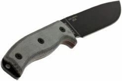 ESEE Model 6 Schwarze Klinge, Grauer Handgriff 6P-KO Survivalmesser Ohne Scheide -Schnitt Pro Verkäufe EE ESEE 6P KO 06 esee knives model 6 ee esee 6p ko d6
