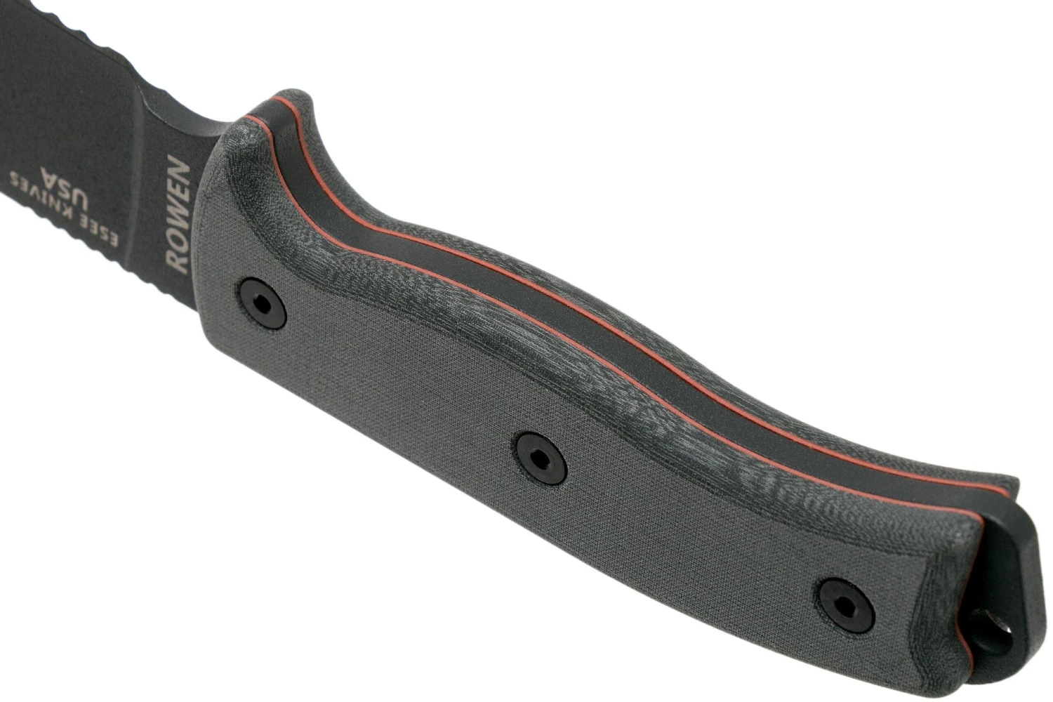 ESEE Model 6 Tactical Gunsmoke, Grauer Handgriff 6S-TG Mit Schwarzer Scheide + Gürtelclip 4 ESEE Model 6 Tactical Gunsmoke, Grauer Handgriff 6S-TG Mit Schwarzer Scheide + Gürtelclip – Bild 4