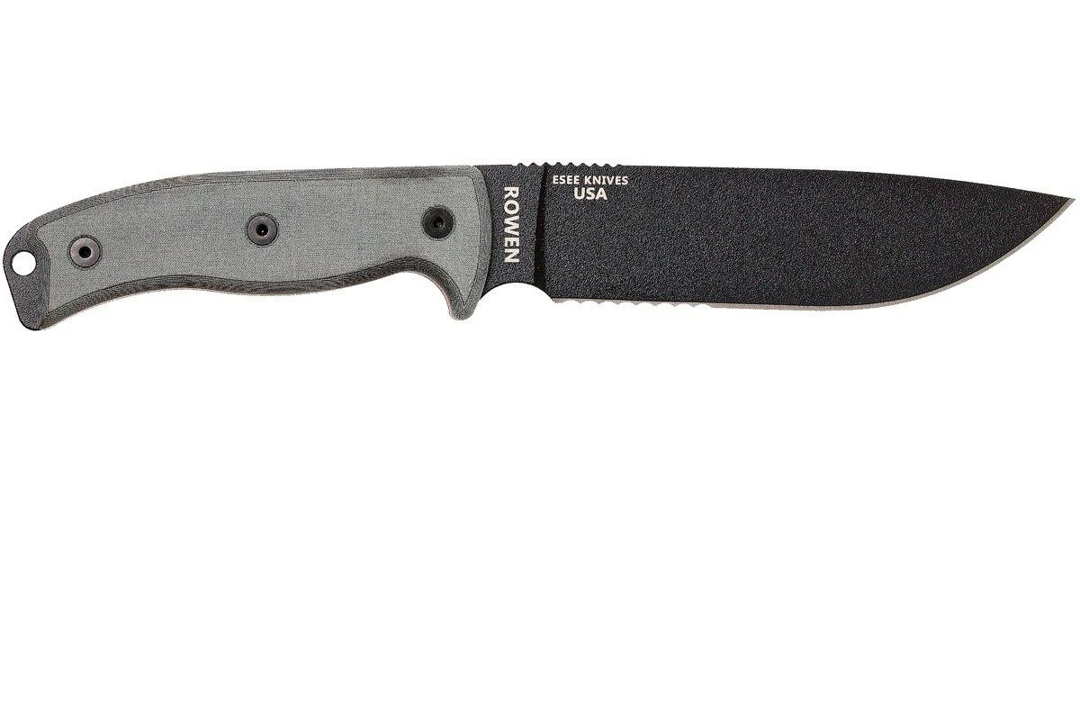 ESEE Model 6 Gezacktes 6S Survivalmesser Inkl. Braune Scheide + Gürtelclip 2 ESEE Model 6 Gezacktes 6S Survivalmesser Inkl. Braune Scheide + Gürtelclip – Bild 2