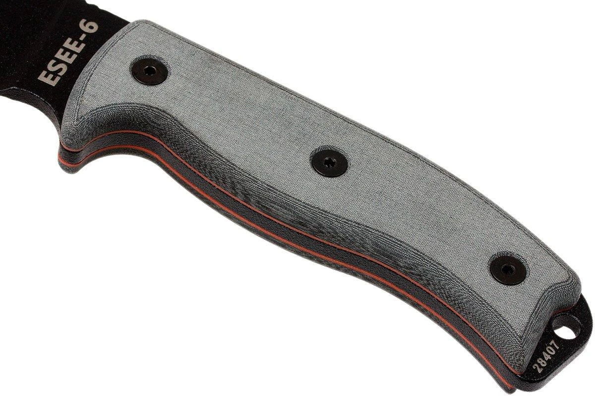 ESEE Model 6 Gezacktes 6S Survivalmesser Inkl. Braune Scheide + Gürtelclip 4 ESEE Model 6 Gezacktes 6S Survivalmesser Inkl. Braune Scheide + Gürtelclip – Bild 4