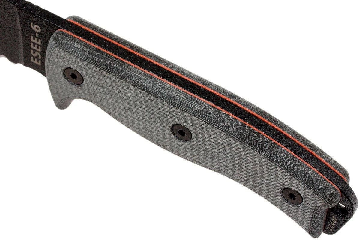 ESEE Model 6 Gezacktes 6S Survivalmesser Inkl. Braune Scheide + Gürtelclip 5 ESEE Model 6 Gezacktes 6S Survivalmesser Inkl. Braune Scheide + Gürtelclip – Bild 5