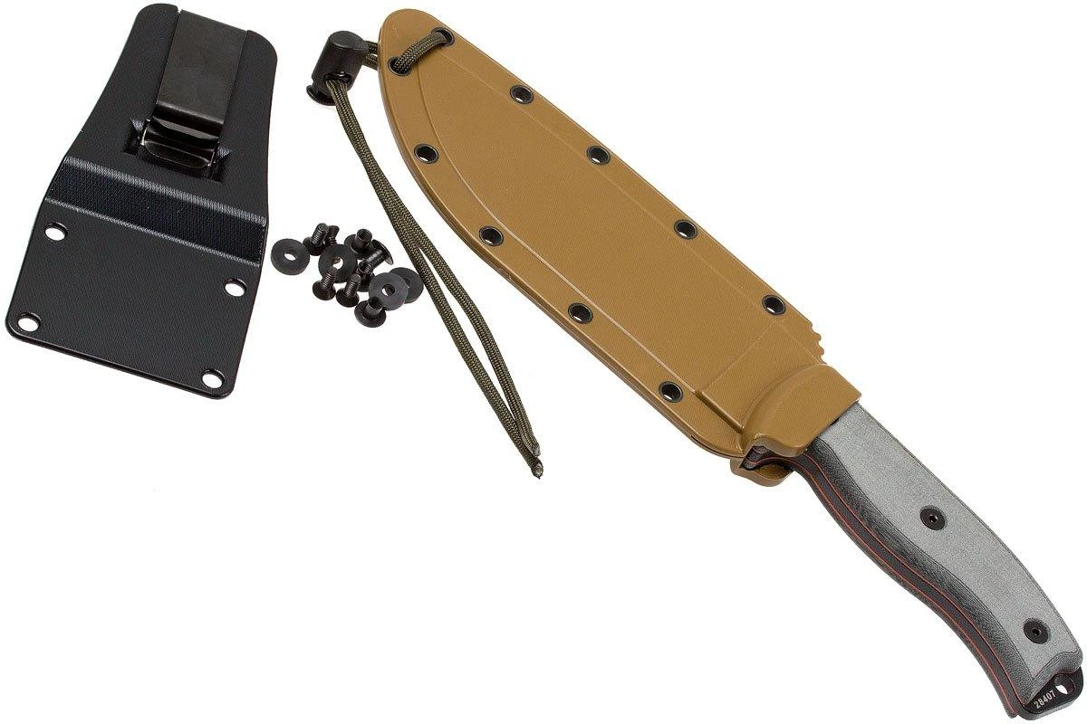 ESEE Model 6 Gezacktes 6S Survivalmesser Inkl. Braune Scheide + Gürtelclip 7 ESEE Model 6 Gezacktes 6S Survivalmesser Inkl. Braune Scheide + Gürtelclip – Bild 7