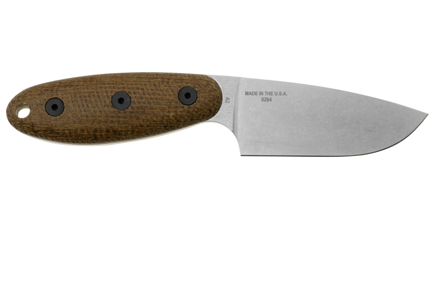 ESEE Sencillo ESEE-SENCILLO-A2, A2 Droppoint, 3D Burlap Mircarta Handle, Feststehendes Messer 2 ESEE Sencillo ESEE-SENCILLO-A2, A2 Droppoint, 3D Burlap Mircarta Handle, Feststehendes Messer – Bild 2