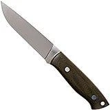 Brisa Trapper 115 Grünes Canvas Micarta Elmax Flat 2066 Bushcraftmesser
