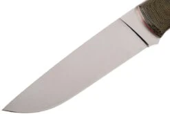 Brisa Trapper 115 Grünes Canvas Micarta Elmax Flat 2066 Bushcraftmesser -Schnitt Pro Verkäufe ENZ 2066 03 enzo trapper enz 2066 03