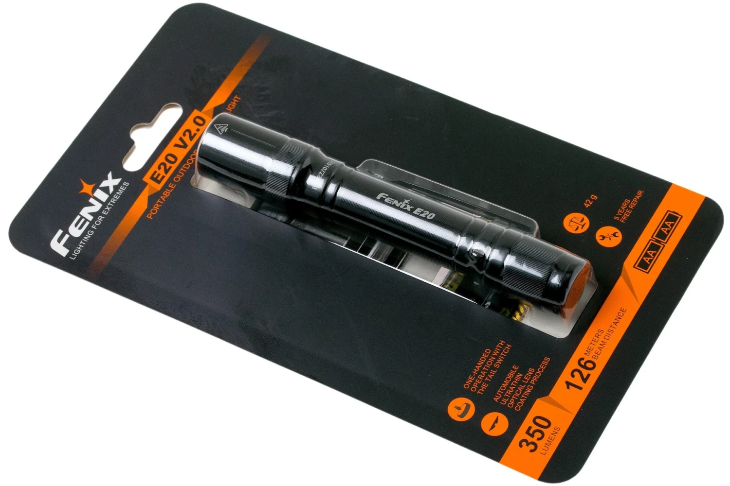 Fenix E20 V2.0 LED-Taschenlampe, 350 Lumen 5 Fenix E20 V2.0 LED-Taschenlampe, 350 Lumen – Bild 5