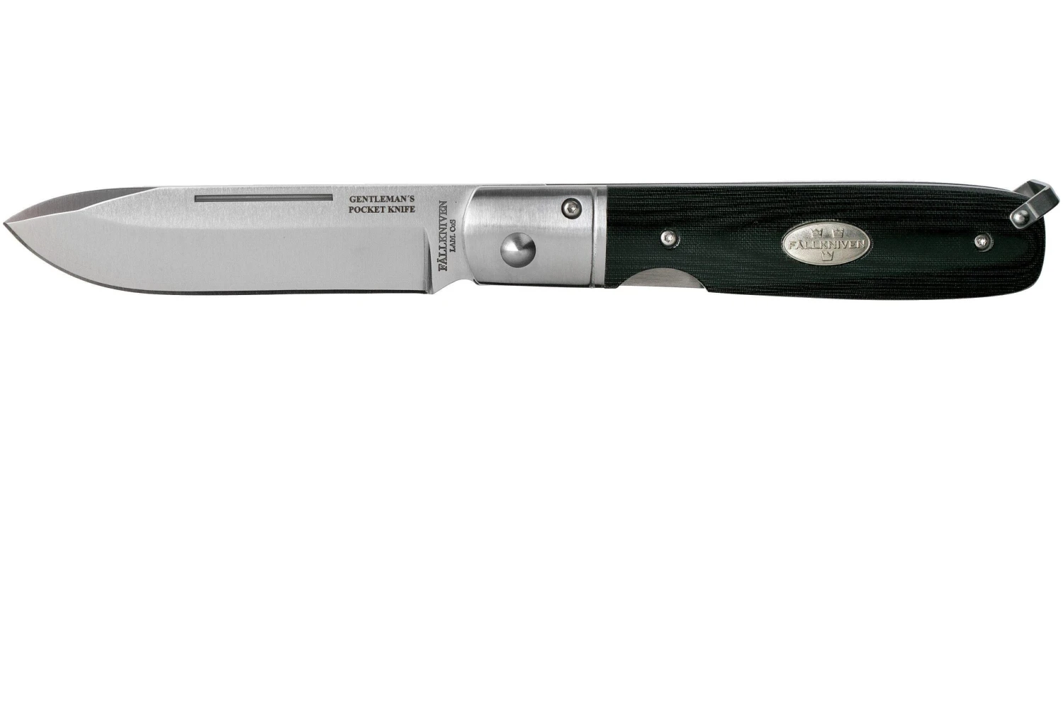 Fallkniven GP Gentleman's Pocket Knife, Black Micarta 1 Fallkniven GP Gentleman's Pocket Knife, Black Micarta