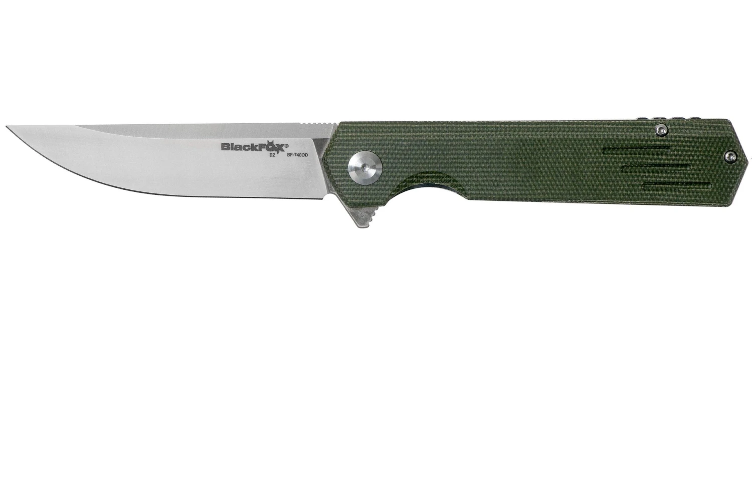 Fox Revolver Black Fox BF-740OD Green Canvas Micarta Taschenmesser 1 Fox Revolver Black Fox BF-740OD Green Canvas Micarta Taschenmesser