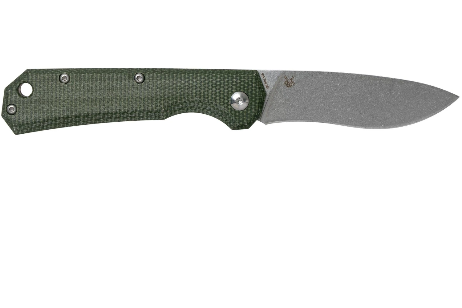 Fox Black Fox Ciol Folding Knife BF-748MI Green Micarta Taschenmesser, Denis Simonutti Design 2 Fox Black Fox Ciol Folding Knife BF-748MI Green Micarta Taschenmesser, Denis Simonutti Design – Bild 2