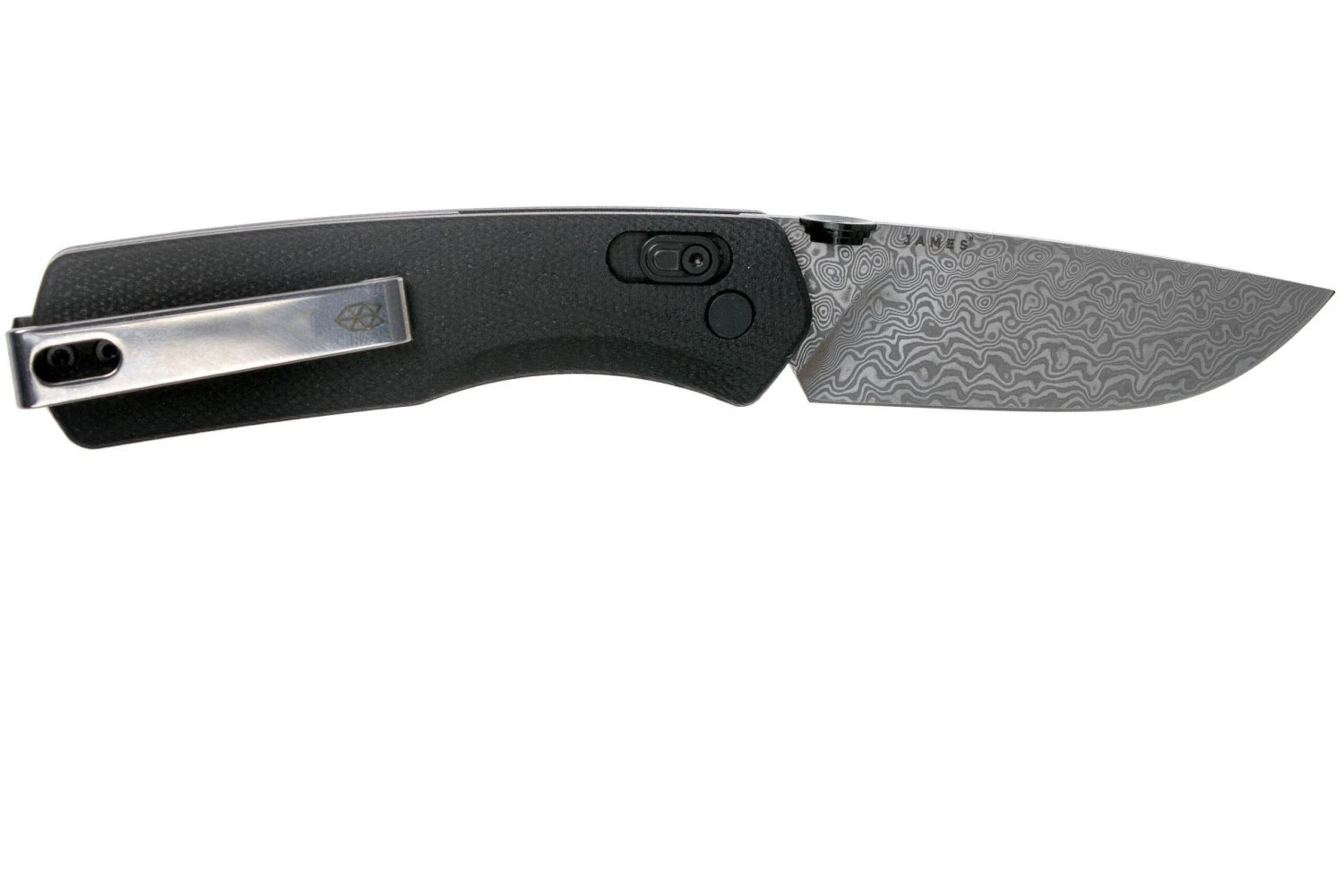 The James Brand The Carter, Black G10, Damascus Taschenmesser KN108147-00 2 The James Brand The Carter, Black G10, Damascus Taschenmesser KN108147-00 – Bild 2