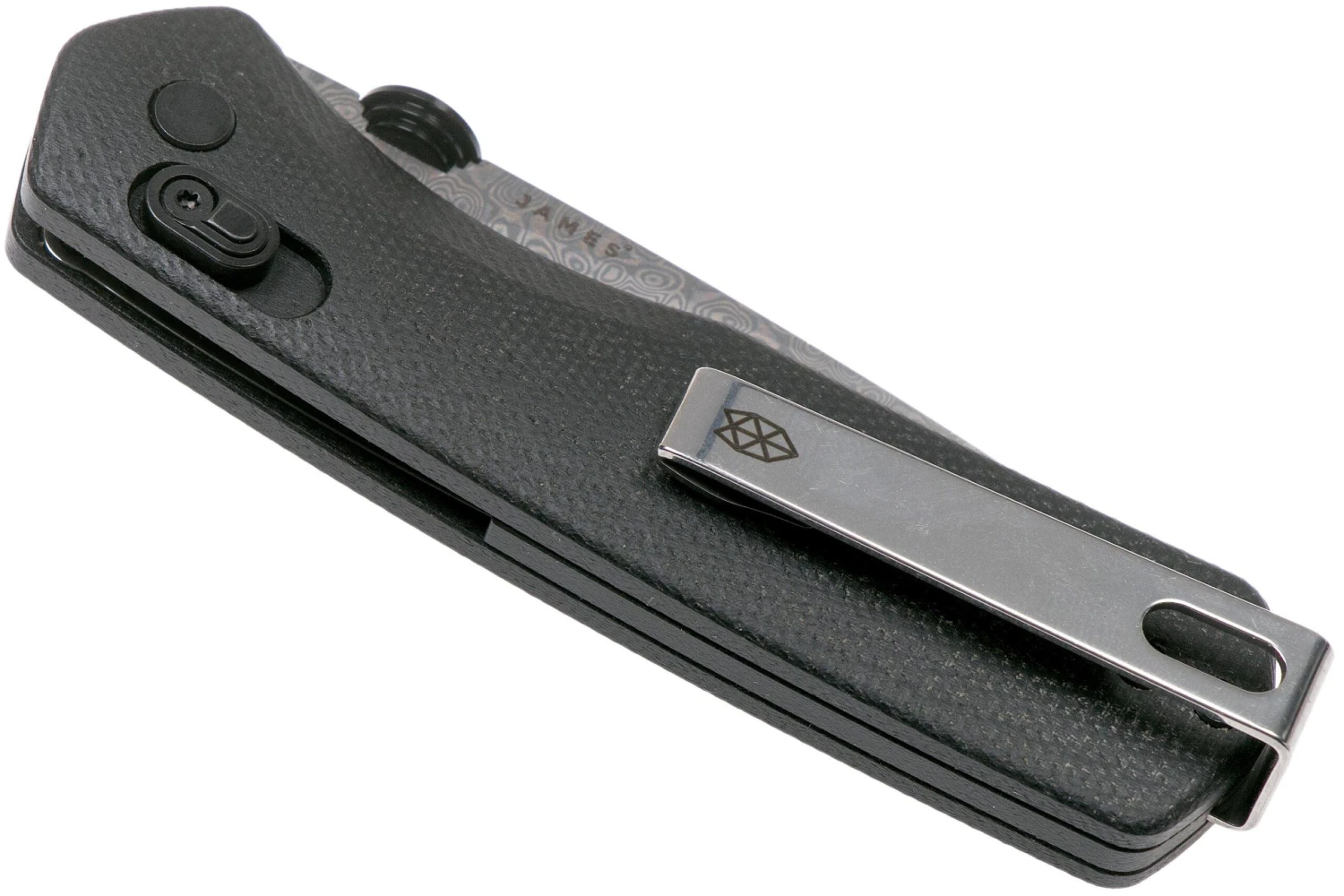 The James Brand The Carter, Black G10, Damascus Taschenmesser KN108147-00 4 The James Brand The Carter, Black G10, Damascus Taschenmesser KN108147-00 – Bild 4