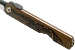 Higonokami Taschenmesser 7,3 Cm HIGOC2B, Blue Paper Steel, Brown Black Glitter -Schnitt Pro Verkäufe KT HIGOC2B 06 higonokami