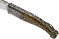 LionSteel Gitano Green Canvas Micarta GT01 CVG Taschenmesser, Gudy Van Poppel Design 14 LionSteel Gitano Green Canvas Micarta GT01 CVG Taschenmesser, Gudy Van Poppel Design -Schnitt Pro Verkäufe LI GT01 CVG 07 lionsteel
