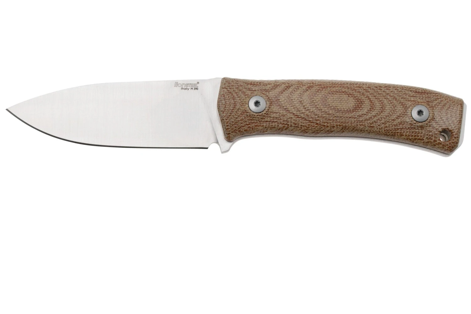 LionSteel M4-CVN M390, Natural Canvas Micarta 1 LionSteel M4-CVN M390, Natural Canvas Micarta