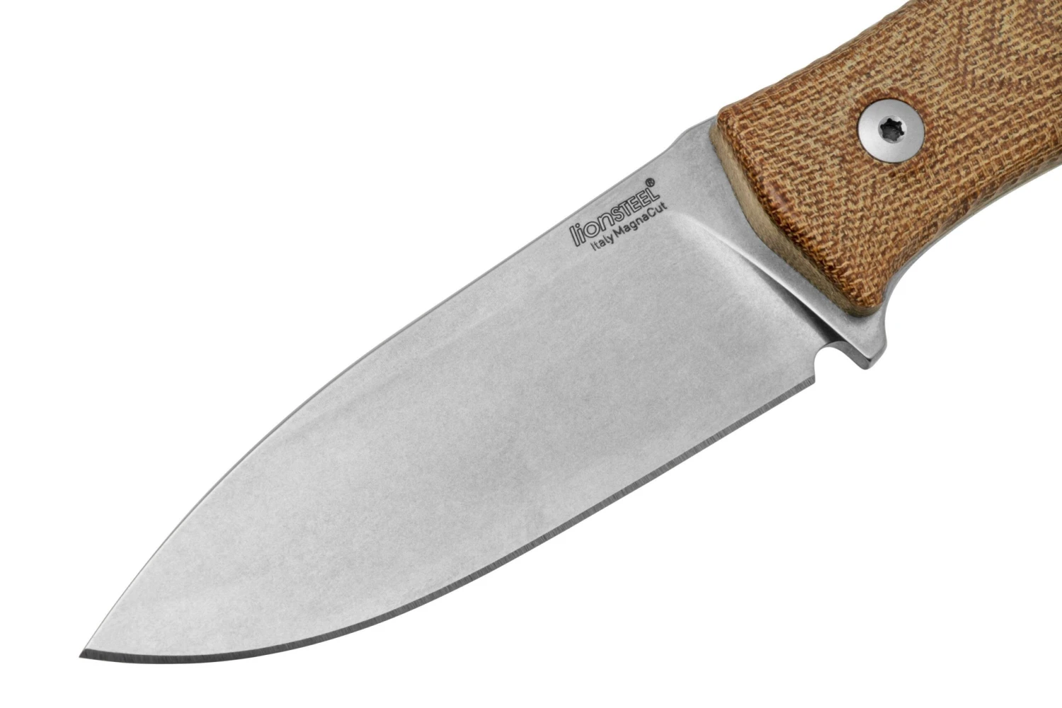 Lionsteel M4 Natural Micarta MagnaCut M4-MC-CVN, Knivesandtools Exclusive, Feststehendes Messer 3 Lionsteel M4 Natural Micarta MagnaCut M4-MC-CVN, Knivesandtools Exclusive, Feststehendes Messer – Bild 3