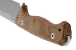 Lionsteel T6 Satin, Natural Canvas Micarta T6-CVN Feststehendes Messer 10 Lionsteel T6 Satin, Natural Canvas Micarta T6-CVN Feststehendes Messer -Schnitt Pro Verkäufe LI T6 CVN 04 lionsteel