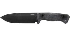Lionsteel T6 Old Black, Canvas Micarta Schwarz T6B-CVB Feststehendes Messer
