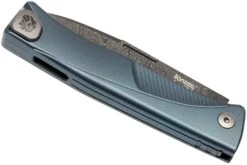LionSteel Thrill TL-D-BL Damascus, Blaues Titan Integral Slipjoint Taschenmesser -Schnitt Pro Verkäufe LI TL D BL 04 lionsteel