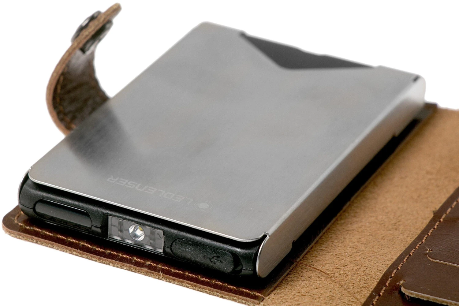 Led Lenser Ledlenser Lite Wallet, Vintage Brown, Portemonnaie Mit LED-Lampe, 150 Lumen 3 Led Lenser Ledlenser Lite Wallet, Vintage Brown, Portemonnaie Mit LED-Lampe, 150 Lumen – Bild 3