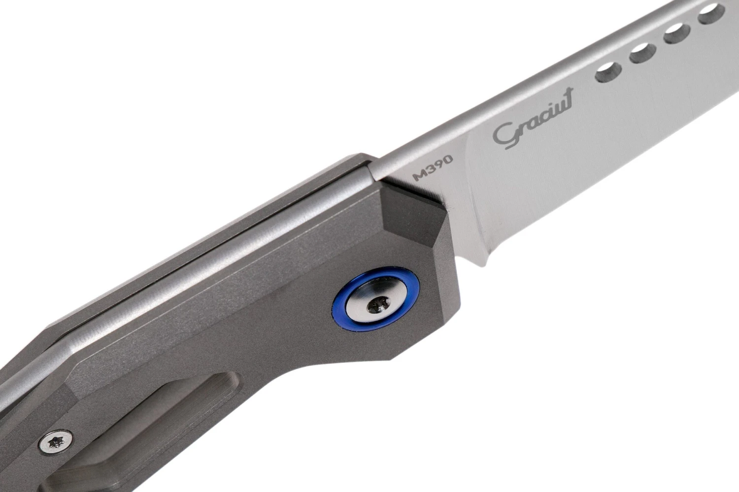 MKM Edge EG-T Sandblasted Titanium Taschenmesser, Graciut Design 6 MKM Edge EG-T Sandblasted Titanium Taschenmesser, Graciut Design – Bild 6